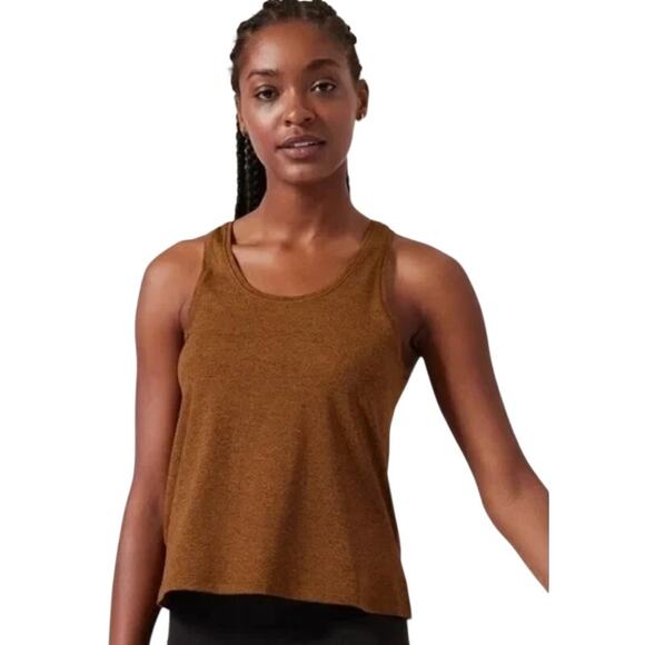 Athleta Tops - Athleta Uptempo II Tank, Mahogany Heather, Yoga & Training, Size XL